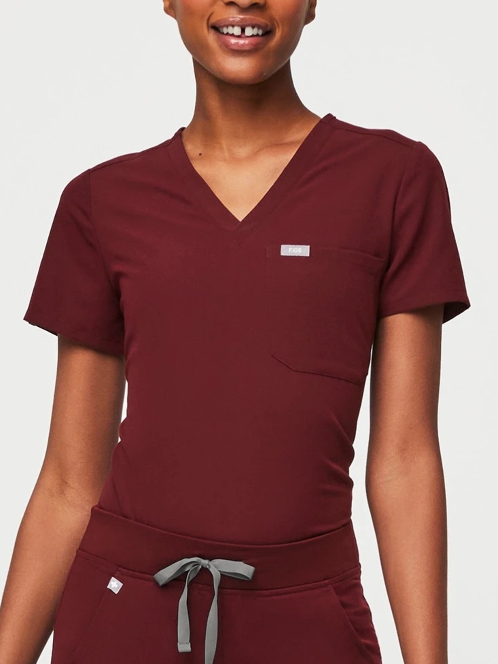FIGS | burgundy catarina